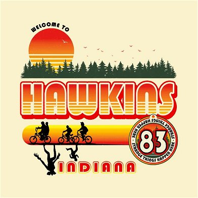 NOVEMBER 6th, 1983 HAWKINS, INDIANA - Stranger Things - T-Shirt