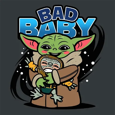 Smol But Strong Baby Yoda T-Shirts