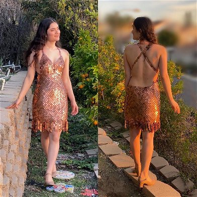 Artist Shay Rose Made a Chain Mail Dress out of 2,652 Pennies