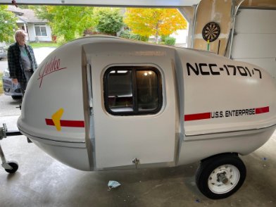 Camping Trailer Looks Like a Star Trek Shuttlecraft